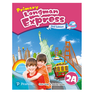 原版进口香港朗文小学英语Primary Longman Express 2A学生书+workbook 培生朗文快车英语第二版教材二年级上练习册答案音频朗文家