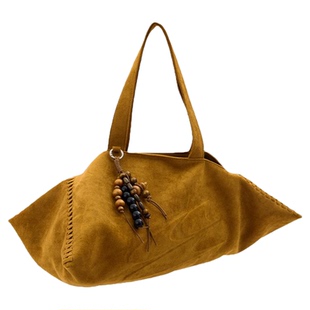 CryingCenter 反毛皮 中号单肩包饺子包（含串珠挂件） 哭喊中心