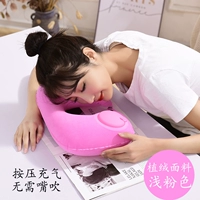 Нажмите на надувной бархатный розовый