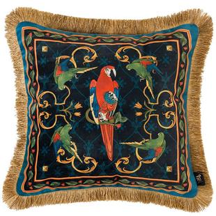 范居态度卡佩欧式美式抱枕轻奢复古毛绒沙发靠垫床头腰枕靠背枕套