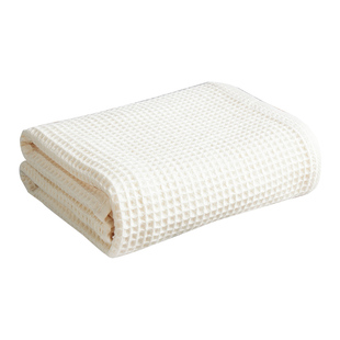 出口日本!纯棉毛巾浴巾全棉华夫格吸水面巾家用蜂窝纹手巾洗脸巾