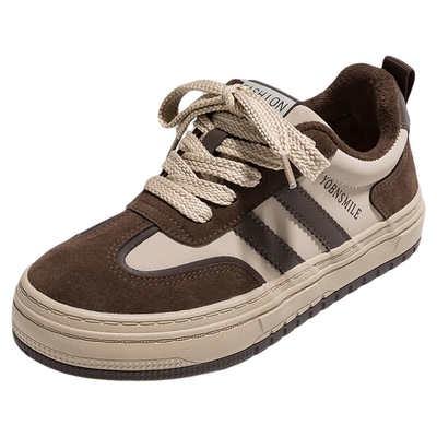 YOBN/优步加绒女鞋厚底2025新款冬季加厚保暖外穿二棉鞋板鞋子女