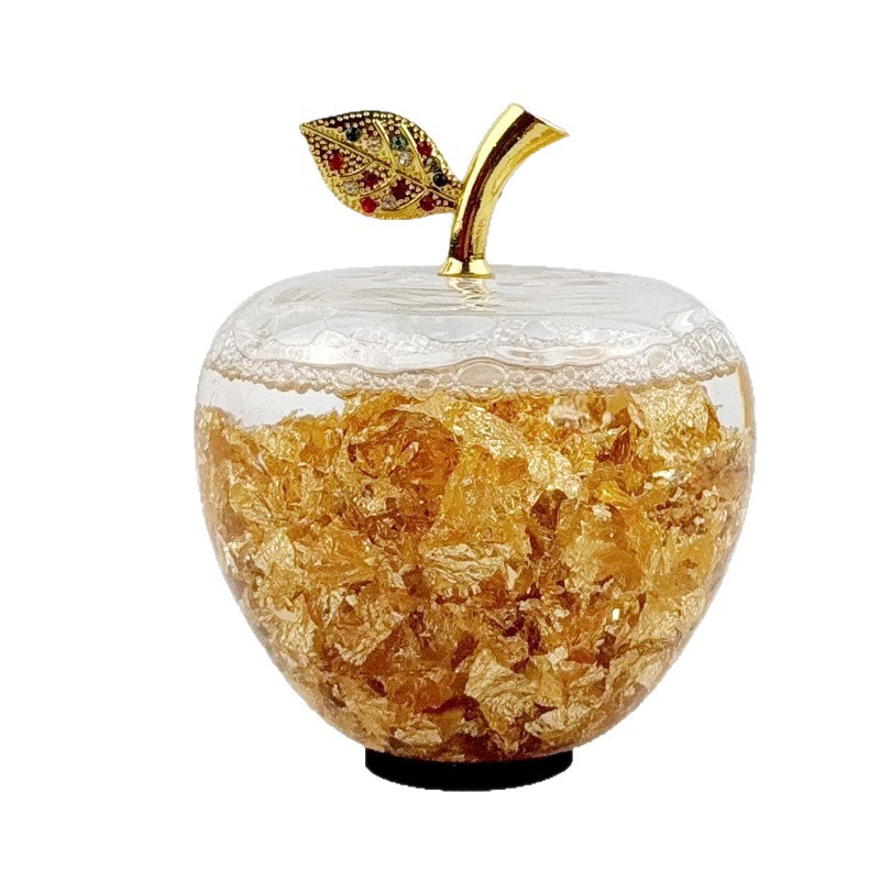 金箔苹果工艺品摆件 家装饰品创装饰摆件