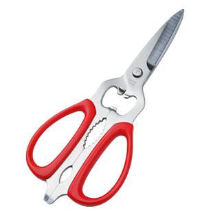 三昧SILKY日本进口多功能厨房剪刀鸡骨剪家用鱼骨剪烤肉剪开瓶盖