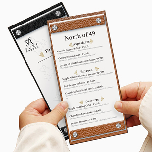 创意小众酒水单茶单菜单设计制作防水高档价目表定制定制酒水单