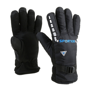 冬季骑行摩托车保暖手套男士电动电瓶车把套加绒加厚防风防雨包邮