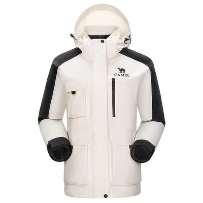 【拒水羽绒服内胆】骆驼户外冲锋衣三合一鸭绒内胆加绒加厚两件套