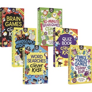 Buster Brain Games Collection 非凡大脑系列 益智游戏 儿童思维能力训练 解谜/百科问答/词汇 英文原版进口图书