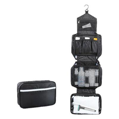 男士洗漱包便携防水大容量菱格干湿分离旅行化妆收纳包