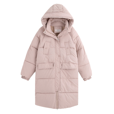 特价断码清仓羽绒服女中长款过膝外套棉服韩版宽松胖mm短款面包服