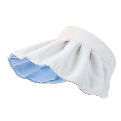 百搭遮脸发箍式贝壳太阳帽子