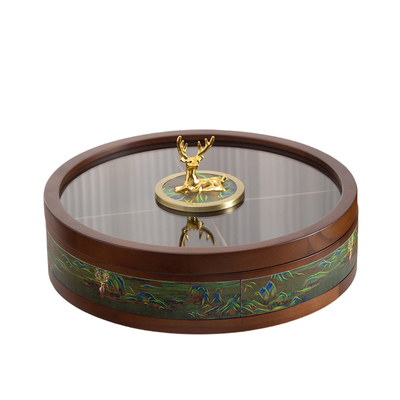 2025新款实木分格干果盒