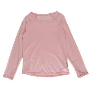 女童尖叫薄运动T恤2025夏季新款儿童莱赛尔天丝轻薄透气长袖上衣