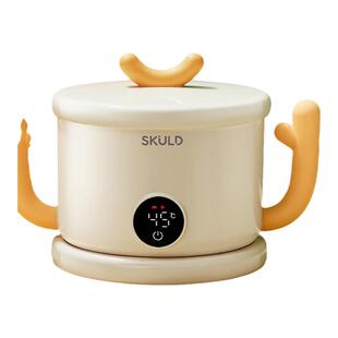 瑞典skuld时蔻儿童宝宝免注水恒温碗婴儿辅食碗不锈钢充电保温碗