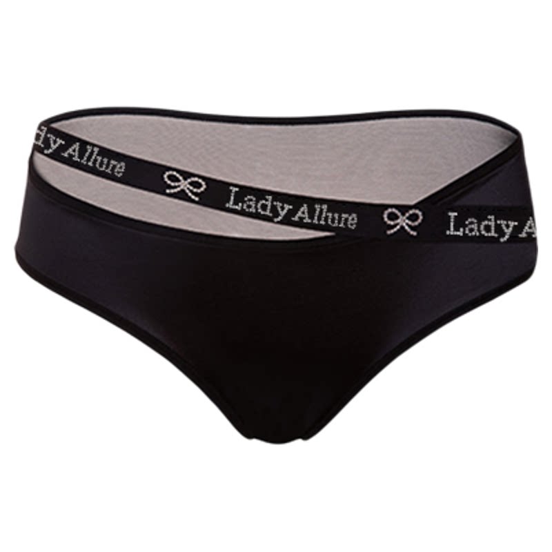 LAGirls*Sable·蜜心闪钻｜气质性感纯欲镂空logo烫钻舒适女内裤