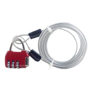 迷你锁细钢丝绳旅行箱绳锁背包锁密码锁绑带锁小挂锁小锁包链条锁