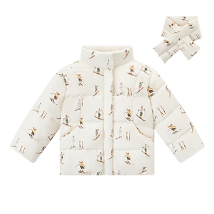 Milkbarn儿童羽绒服男女童冬季外出童装宝宝保暖长袖外套