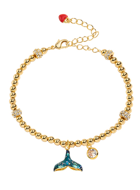 juicygrape幻彩鱼尾手链法式女