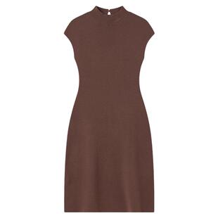 【断码清仓】Ching's复古半高领别致连衣裙后背镂空针织包臀短裙