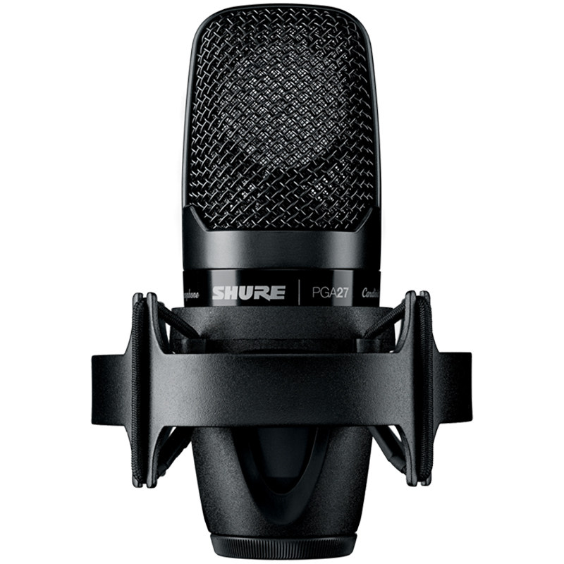 Shure/舒尔 PGA27专业电容麦克风大振膜话筒录音K歌主播直播 正品