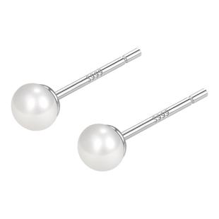 999纯银天然淡水珍珠耳钉女养耳洞小耳环耳骨钉气质高级感耳饰品