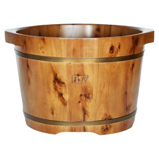 朴易泡脚桶木桶泡脚桶秋冬保温家用小号泡脚盆实木足浴桶加高香柏
