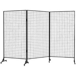 折叠网格展示架画展画室幼儿园作品展示架移动展览架户外美术展示