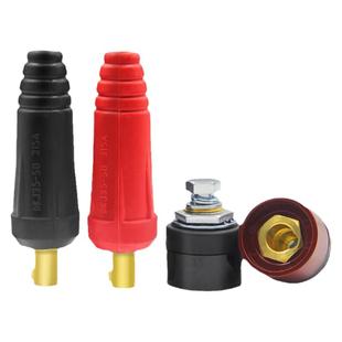 电焊机快速接头铜焊把线接线端子公母线柱插座焊接电缆专用插头