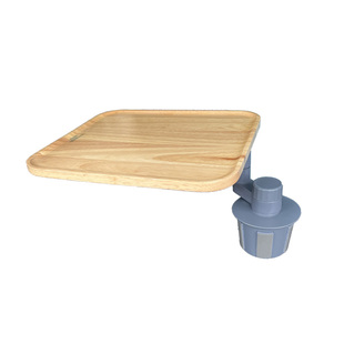 适用岚图梦想家中控悬浮小桌板车载茶台实木可旋转方形桌内饰用品