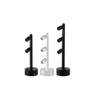 led珠宝柜台双头多头射灯可充电2W3W无线立杆灯展柜展会电池射灯