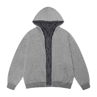 BIPOLAR假两件可拆卸多穿卫衣外套休闲宽松慵懒感上衣帽衫男女秋