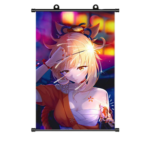 enemy挂画海报夏天妹妹煎饼果仔戏曲周边卷轴壁画免打孔装饰画