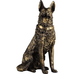 客厅摆件大型落地狗大号大件铜狗家居招财总经理办公室装饰工艺品