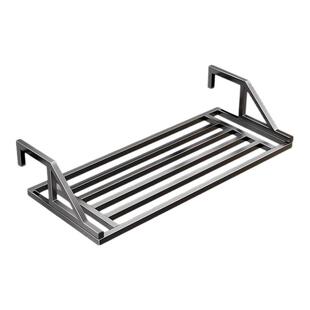 阳台免打孔可调节晾衣架晒鞋架安装简单可用于防盗窗窗台室外晾晒