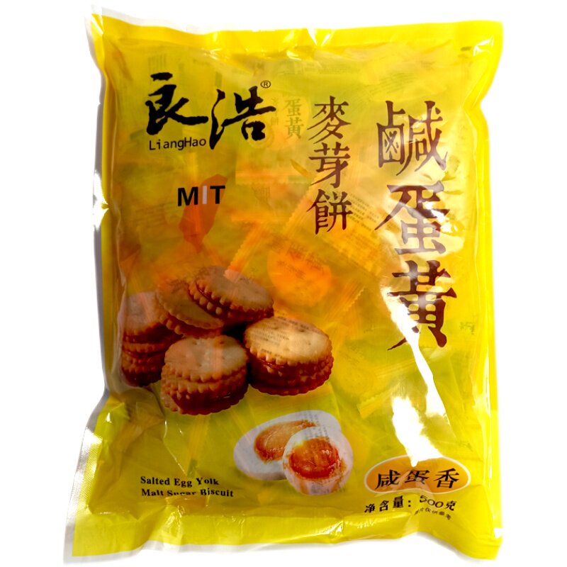 良浩台湾风味焦糖咸蛋黄麦芽饼干