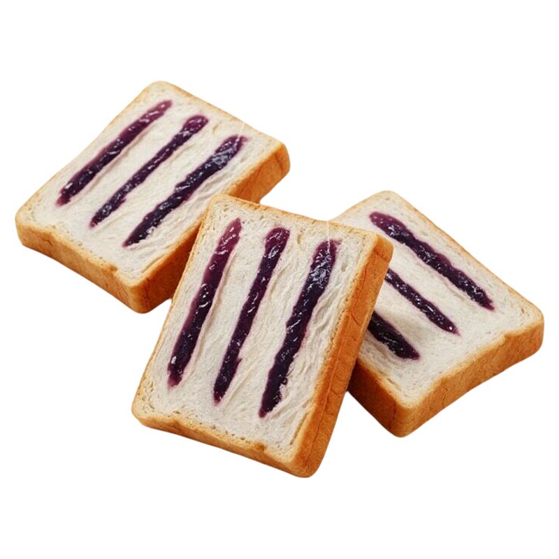 蓝莓味奶盖吐司面包奶昔盒子独立包装学生零食早餐课间宿舍上班族