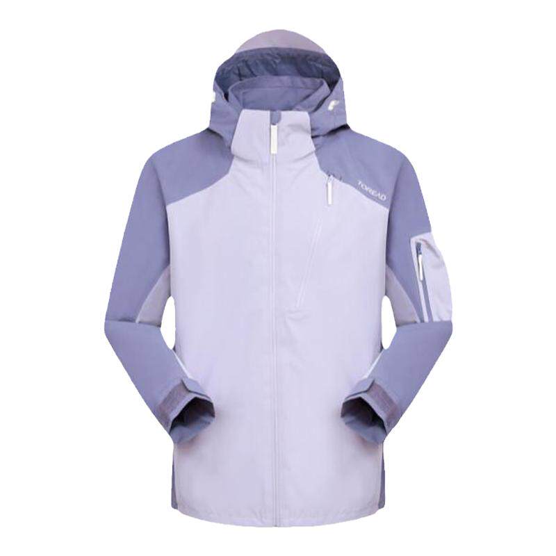 探路者冲锋衣女春秋新款户外登山徒步防水防风透气保暖外套男