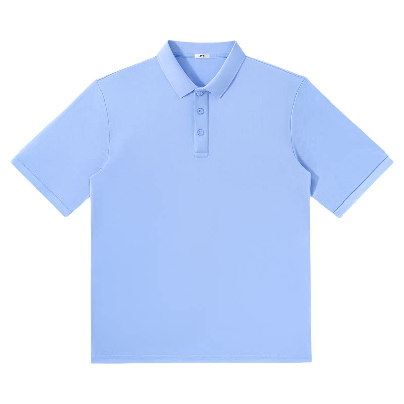回力浅蓝网眼polo衫男款夏季冰丝