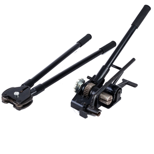 手动铁皮钢带打包机捆扎带拉紧器一体机夹钳32重型打包机钢带免扣