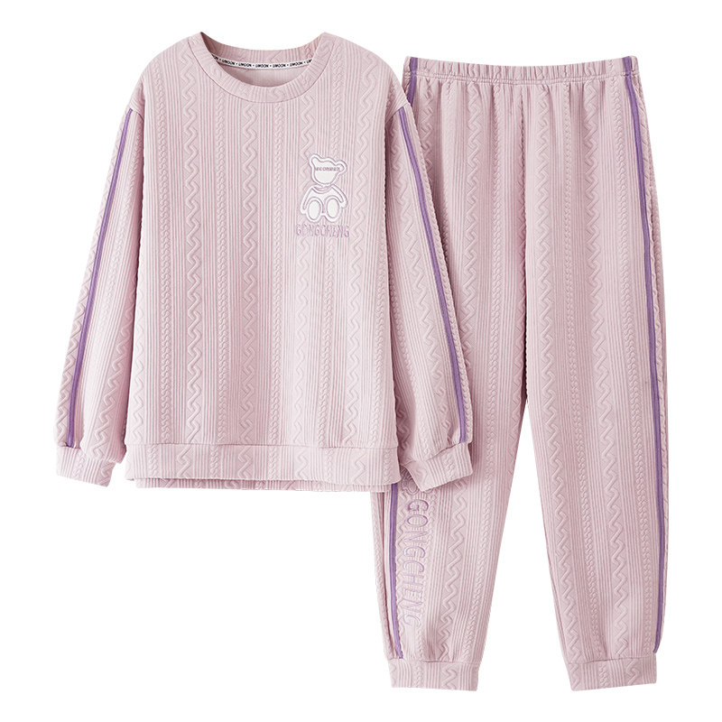 浪莎女士纯棉保暖家居服