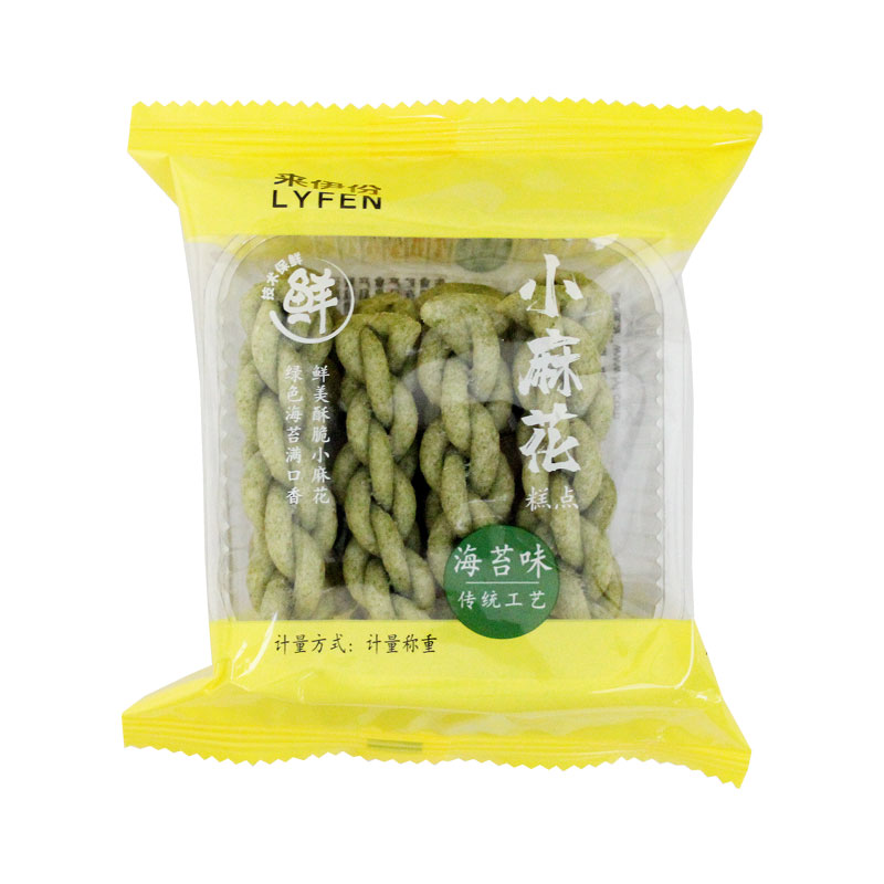 来伊份小麻花10包原味海苔味糕点