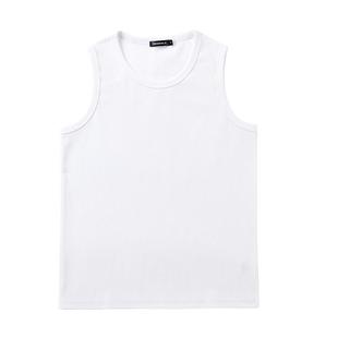 小袖口重磅360克美式健身肌肉训练螺纹坎肩背心女恤中性夏