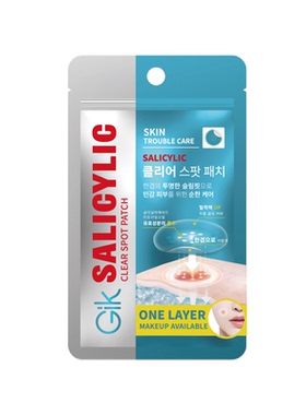 新品~韩国GIK水杨酸单层隐形痘痘贴单层透气净痘不闷服帖雾面