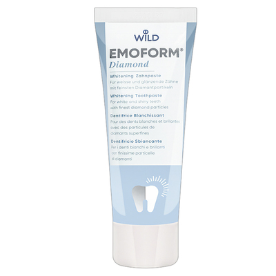 【自营】Dr.wild怀尔德瑞士钻石焕白全效牙膏缓解牙龈红肿75ml