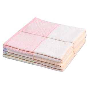 5条装 萃众毛巾钟牌414割绒成人儿童纯棉小方巾洗脸柔软吸水汗巾