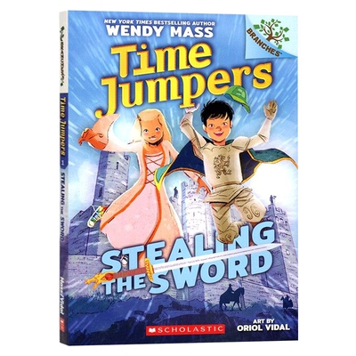 时间旅行者1 英文原版 Stealing the Sword Time Jumpers #1 学乐大树系列 英文版 进口英语书籍儿童全英语书