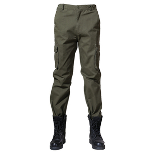 春秋电焊劳保工作服男装裤子纯棉防烫耐磨专用焊工工作裤蓝色男士