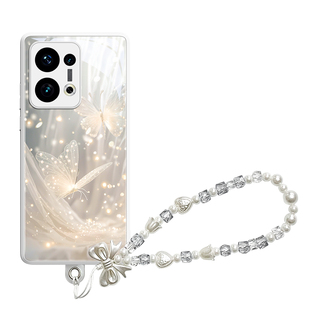 适用opporeno13手机壳reno14新款reno12女款reno11高级感reno10全包9Pro防摔reno8保护Pro+小众带手链Pro高端