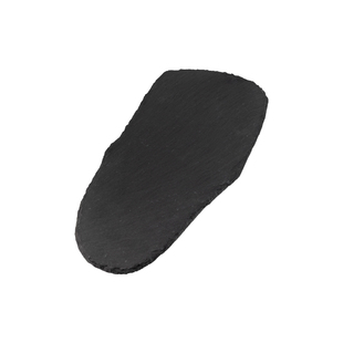 新品创意笋尖形岩石盘黑色石头板盘意境餐具 摆拍神器特色拍摄素