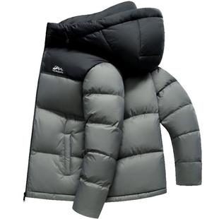 雪中飞羽绒服男2025新款高充绒量加厚保暖冬季外套轻盈零压面包服